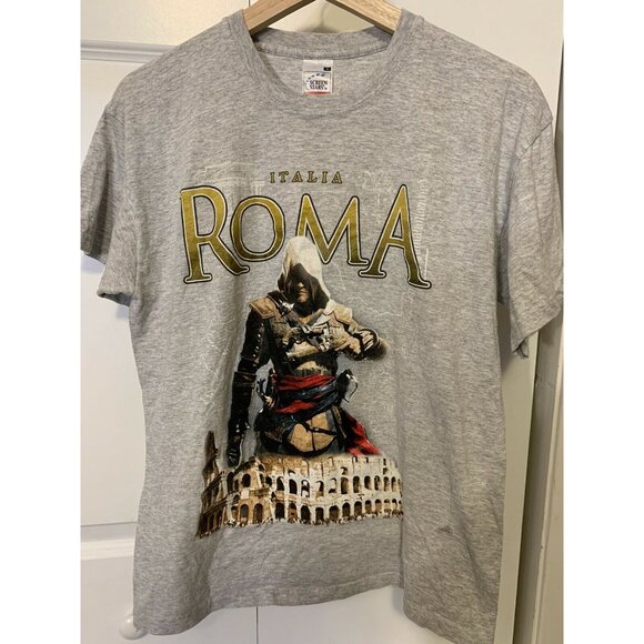 Roma Italia Vintage 80s 90s Shirt Souvenir Mens Sz‎ M Great - Picture 6 of 9